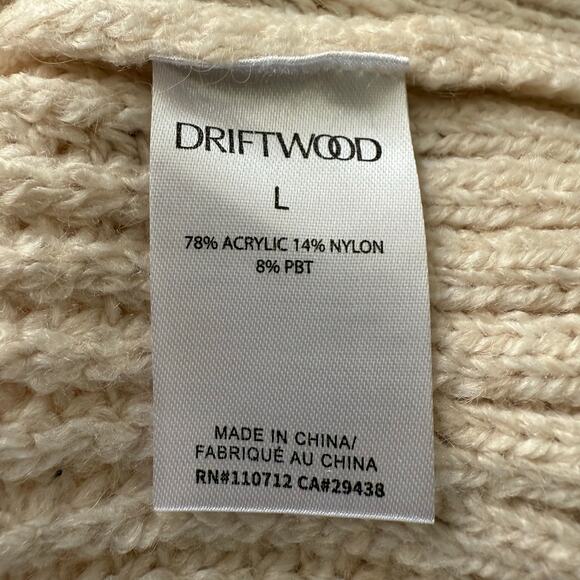 Driftwood sweater chunky knit fringe cozy boho western slouchy hippie Large - Picture 8 of 9